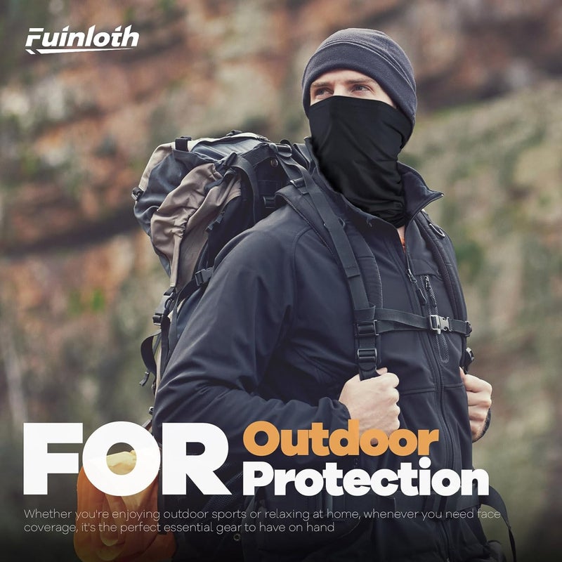 Fuinloth Neck Gaiter, 6 Pack Cooling UV Protection Bandana Buff Face Mask Gator Scarf for Men Women - Image 5